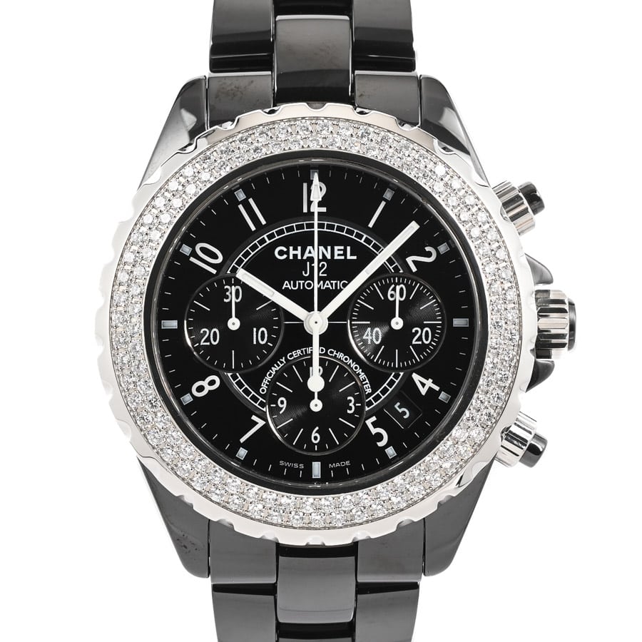 【中古A品】  シャネル J12 クロノグラフ 41mm  H1009 セラミック 元町本店