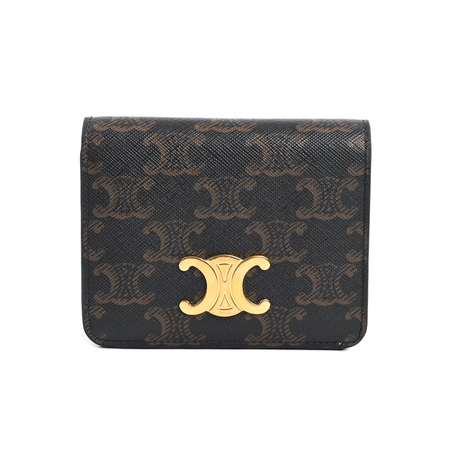 【中古AB品】  セリーヌ トリオンフコンパクトウォレット  10K622 トリオンフキャンバス 横浜関内店