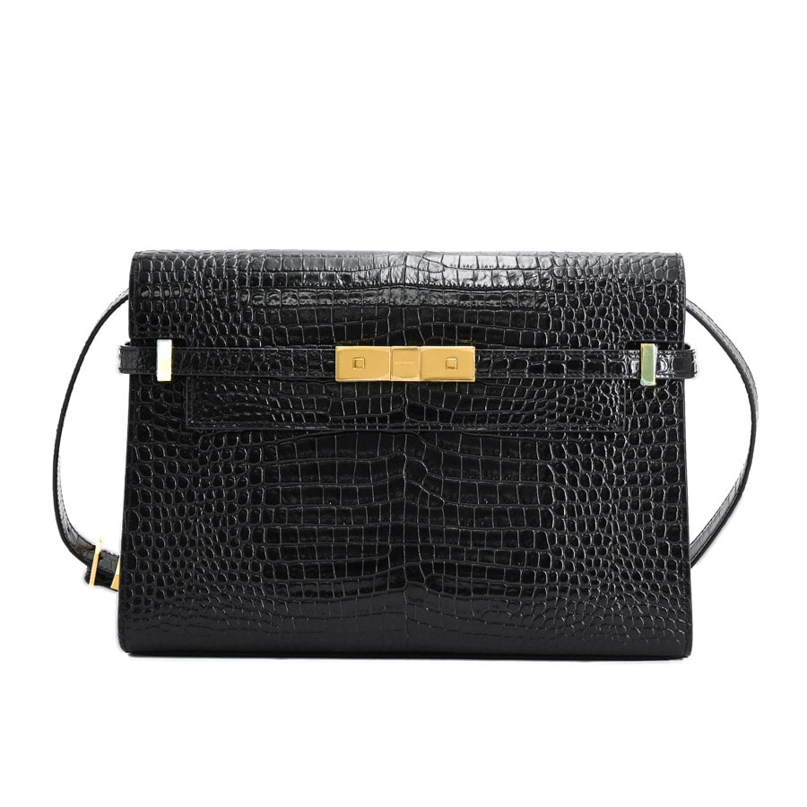 【中古A品】  サンローラン ボックスマンハッタンミディアム  579271 型押しレザー 横浜関内店