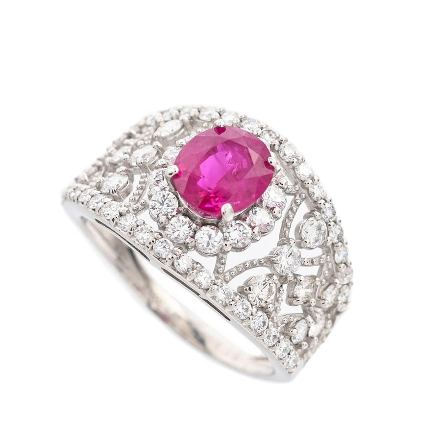 【中古A品】  ノンブランドジュエリー ルビー リング   プラチナ900 横浜関内店