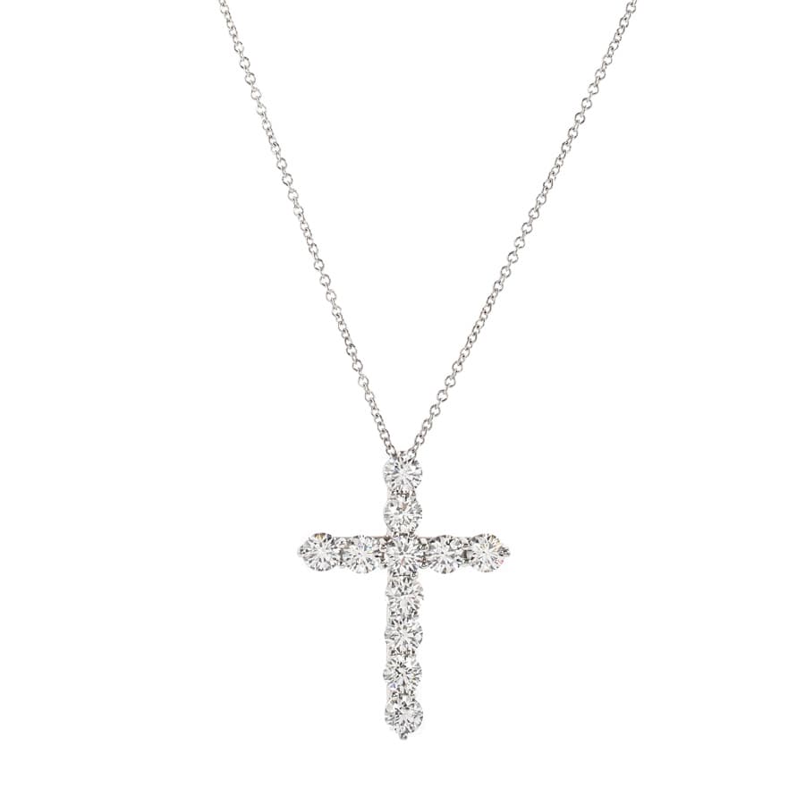 【中古A品】  ティファニー ラージクロス   Pt950 新宿歌舞伎町店