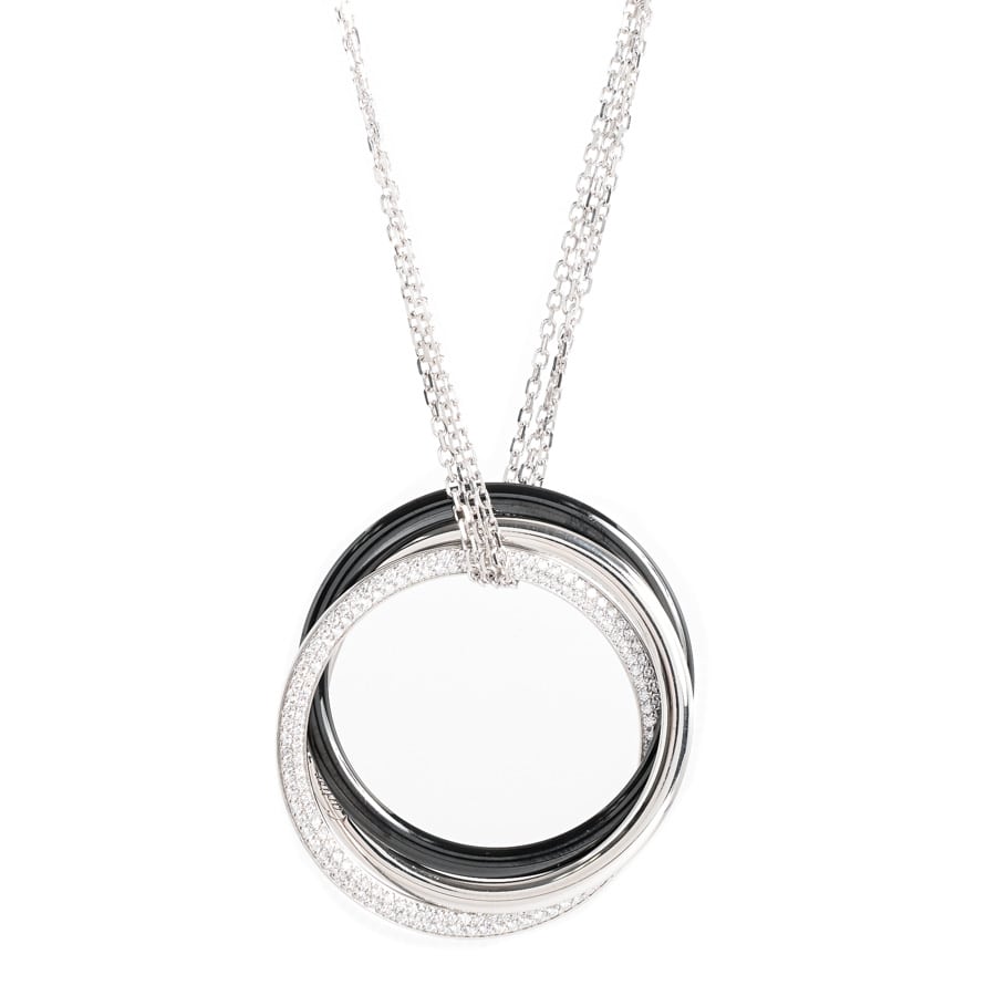 【中古A品】  カルティエ トリニティ   K18ホワイトゴールド/セラミック(K18WG/セラミック) 横浜関内店