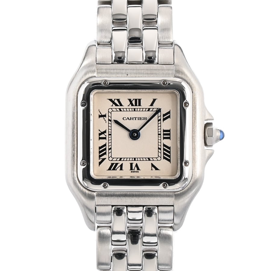 【中古A品】  カルティエ パンテールスクエアSM  W25033P5 ステンレス SHIBUYA
