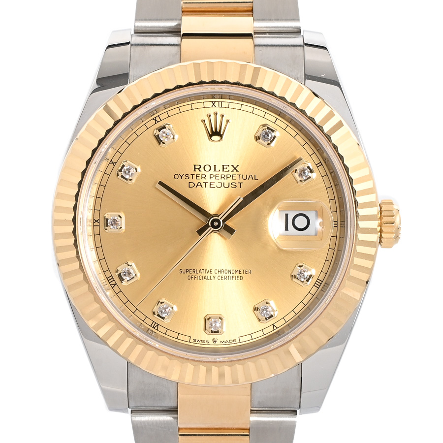 【未使用品】  ロレックス デイトジャスト41  126333G/OYS ステンレス/イエローゴールド 銀座