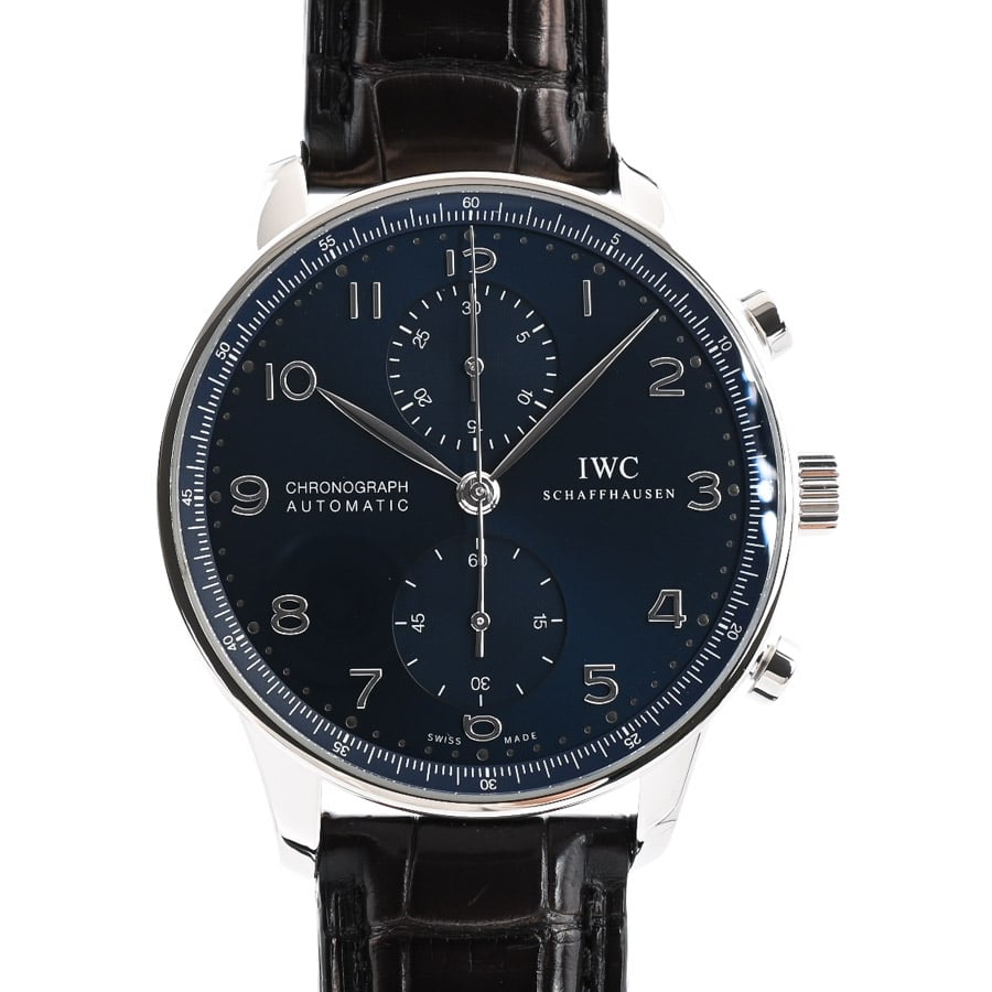 【中古A品】  アイダブリュシー ポルトギーゼ クロノグラフ  IW371491 ステンレス SHIBUYA