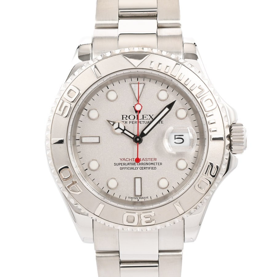 【中古A品】  ロレックス ヨットマスターロレジウム  16622 ステンレス/プラチナ 銀座