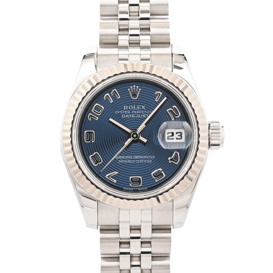 【中古A品】  ロレックス デイトジャスト  179174 ステンレス/ホワイトゴールド THE YOKOHAMA FRONT