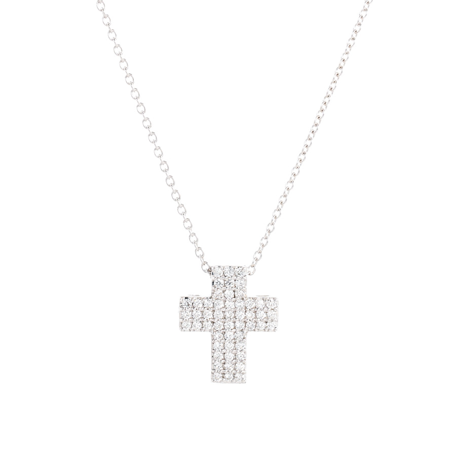 【中古A品】  ポンテヴェキオ クロス   K18ホワイトゴールド 元町本店