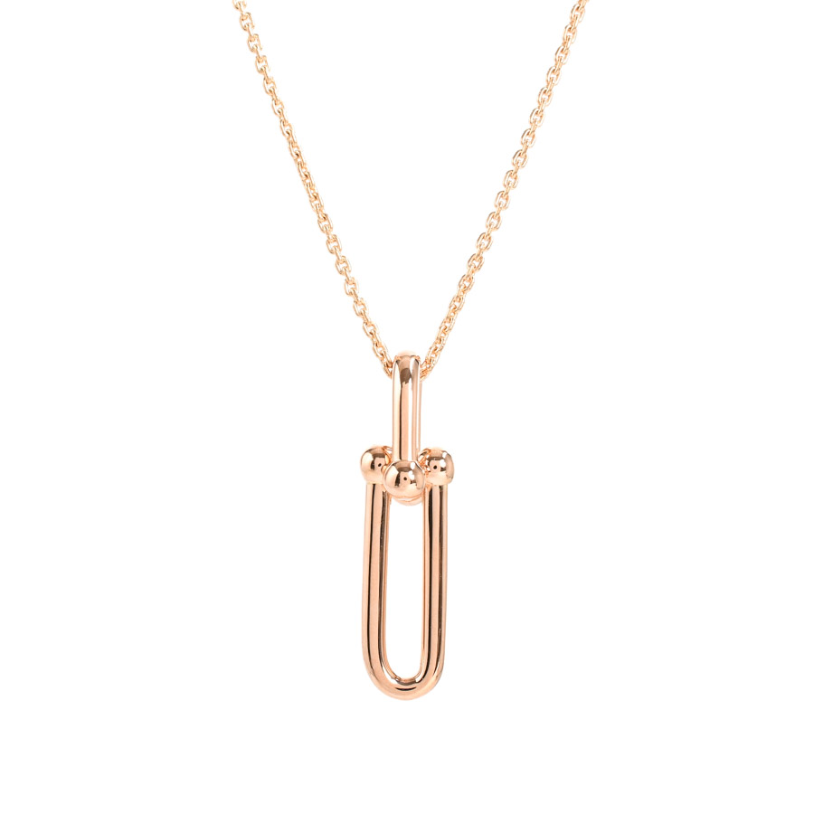 【中古A品】  ティファニー ハードウェア リンク   K18ピンクゴールド 銀座