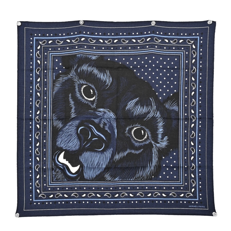 【新品】  エルメス カレH65   カシミア 銀座