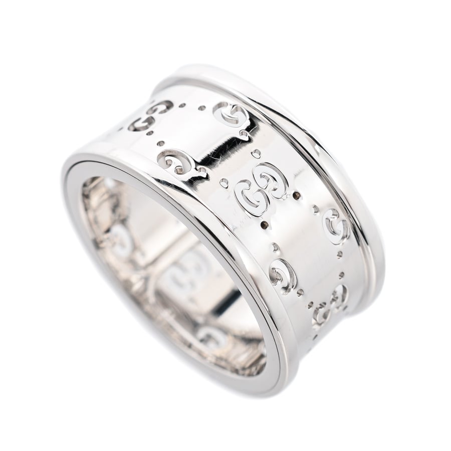 【中古A品】  グッチ アイコン トワール   K18ホワイトゴールド THE YOKOHAMA FRONT