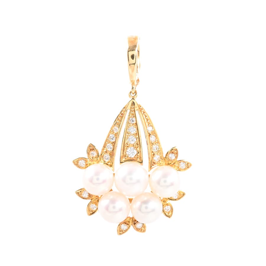 【中古A品】  ミキモト パール ペンダント   K18イエローゴールド 横浜関内店