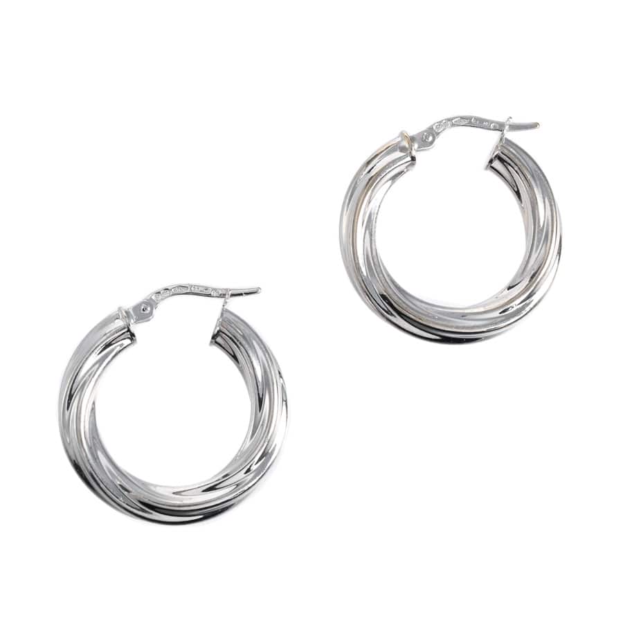 【中古A品】  ウノアエレ フープ   K18ホワイトゴールド THE YOKOHAMA FRONT