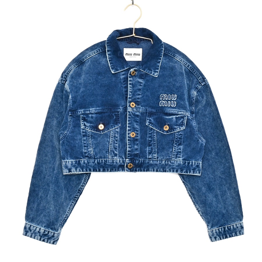 【中古AB品】  ミュウミュウ クロップドジャケット  ML1018  THE YOKOHAMA FRONT