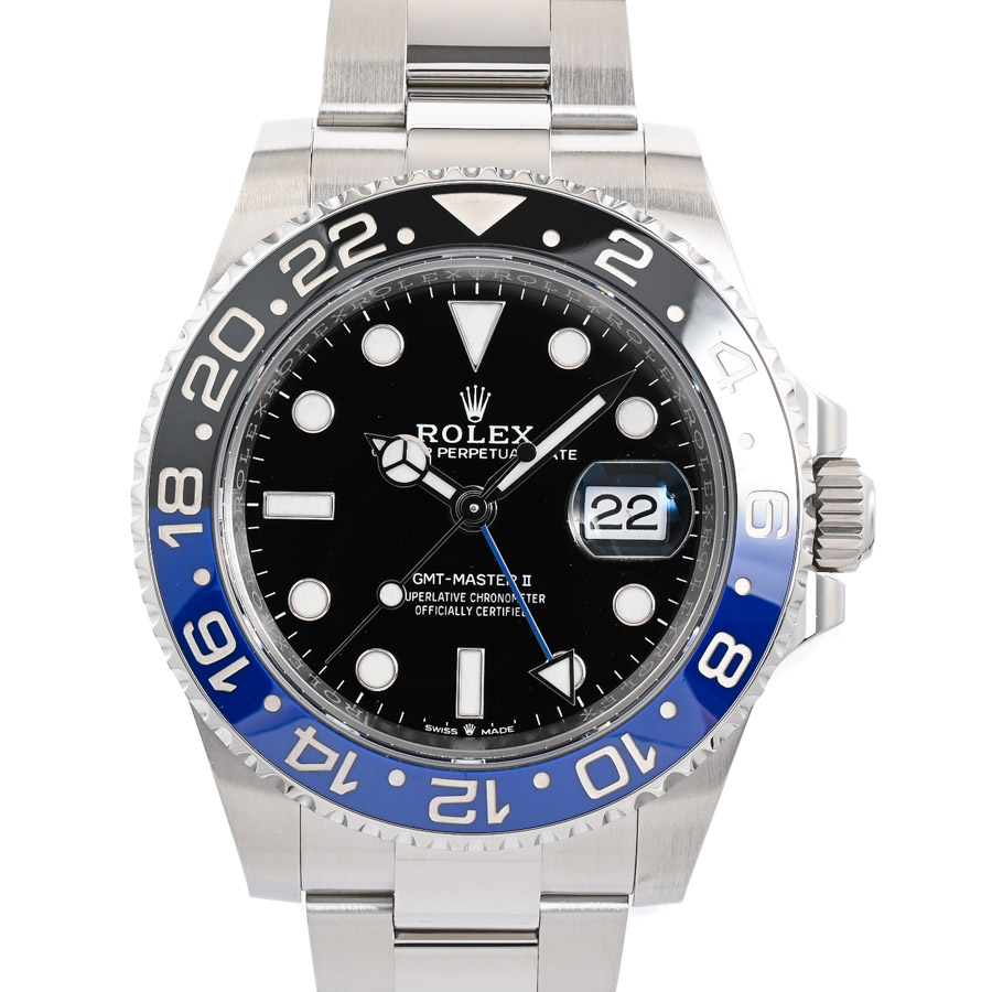 【中古A品】  ロレックス GMTマスター2  126710BLNR/OYS ステンレス 銀座
