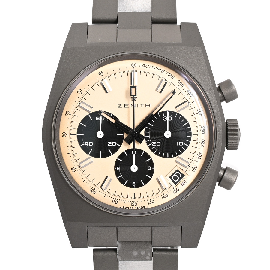 【未使用品】  ゼニス クロノマスター リバイバル 次元大介エディション  97.L384.400/04.M381 チタニウム 銀座