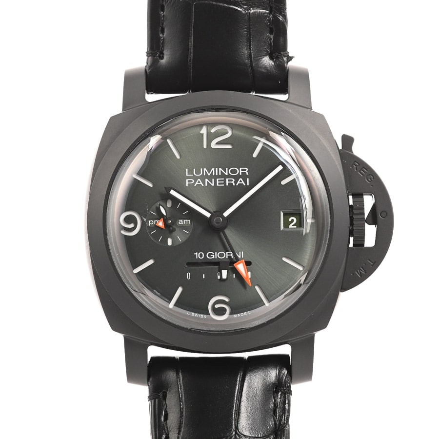 【未使用品】  パネライ ルミノール ディエチ ジョルニ GMT チェラミカ  PAM01483 セラミック 銀座