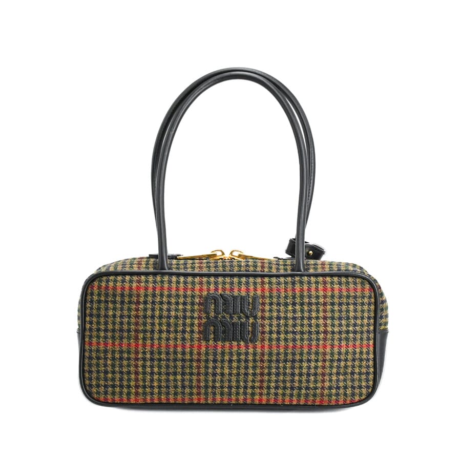 【中古SA品】  ミュウミュウ ボースモールバッグ  5BB173 ウール 新宿歌舞伎町店