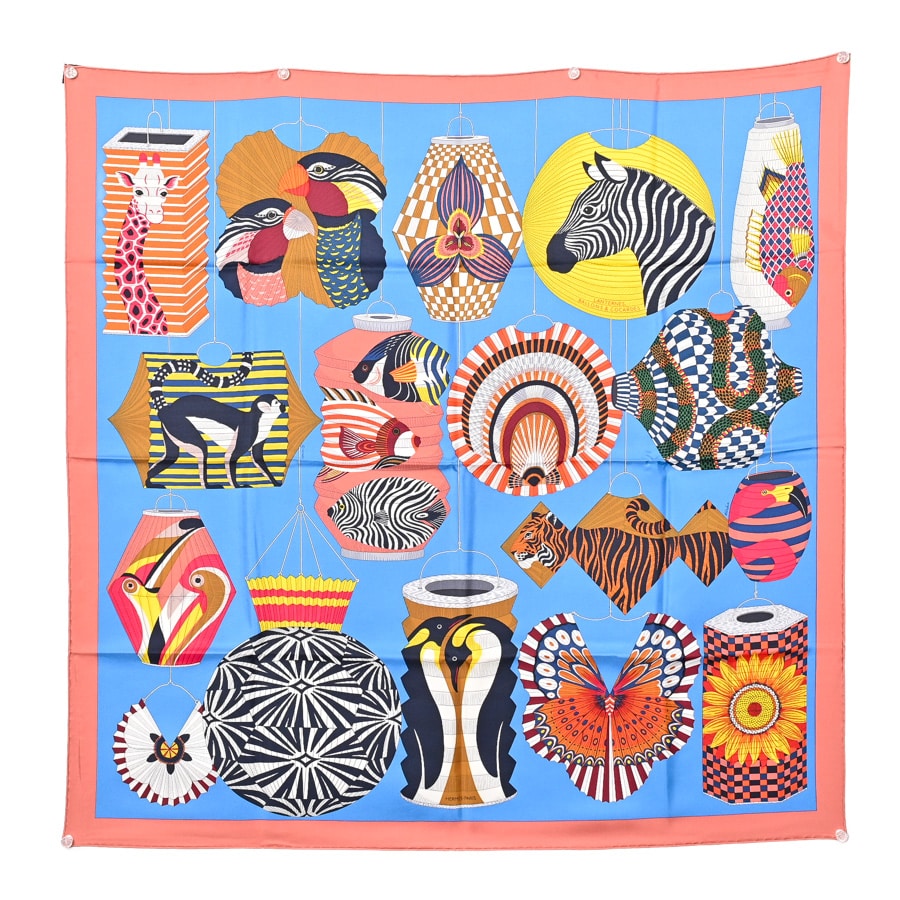 【中古A品】  エルメス カレ90   シルク 銀座