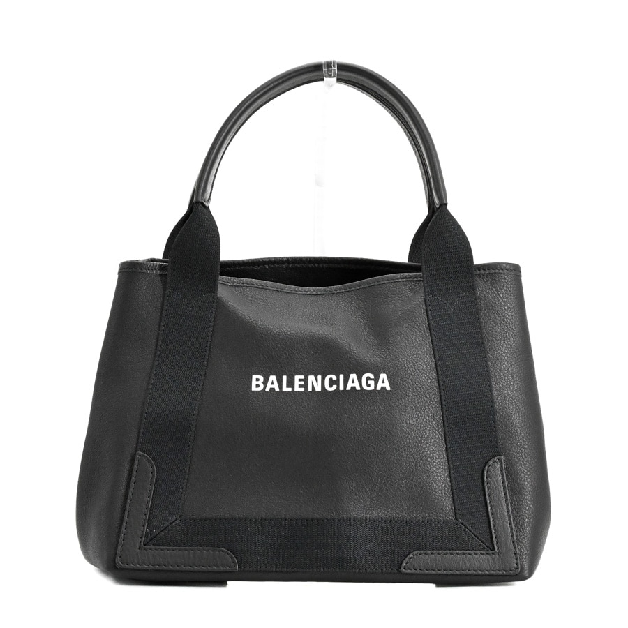 【中古A品】  バレンシアガ ネイビーカバスS  339933 型押しレザー 横浜関内店