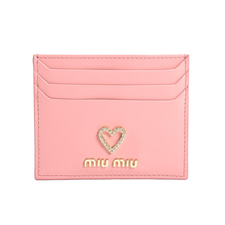 【中古A品】  ミュウミュウ カードケース   カーフ 横浜関内店