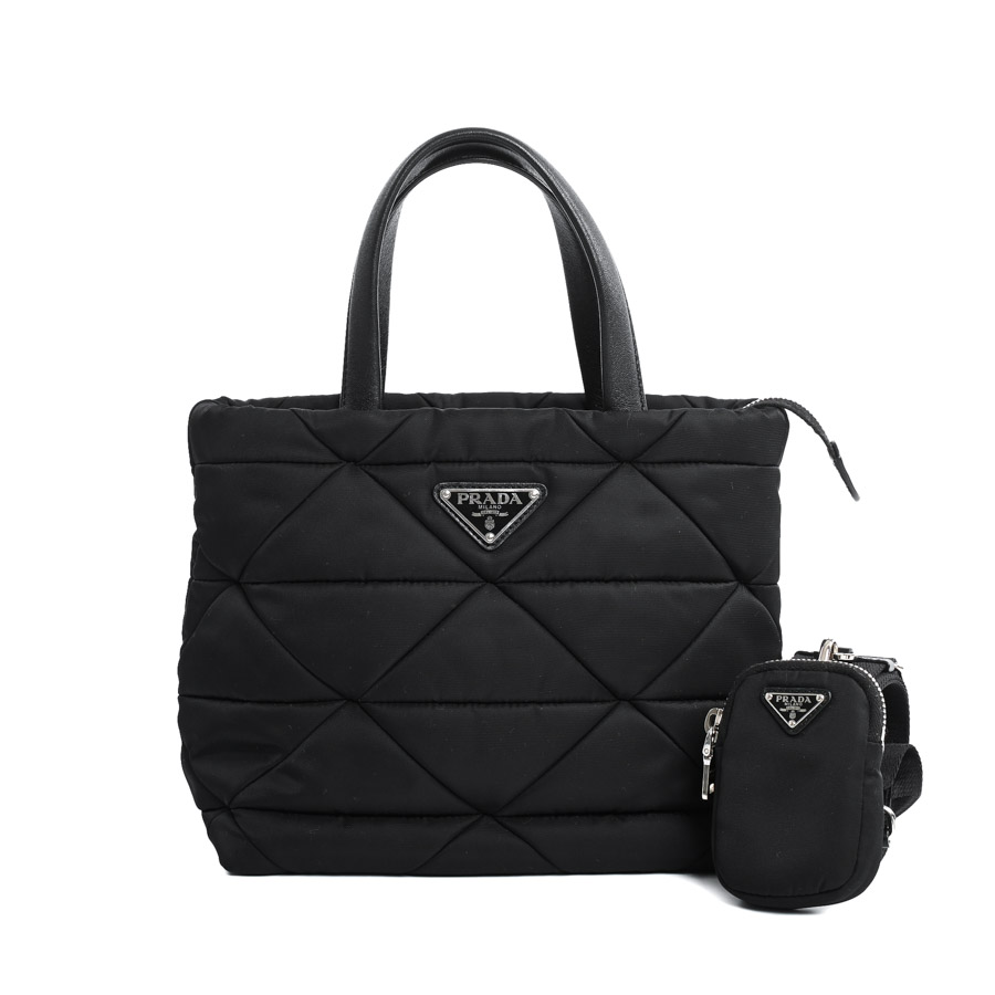 【中古A品】  プラダ スモ-ルパデッドRe-Nylonトートバッグ  1BG373 リナイロン 新宿歌舞伎町店