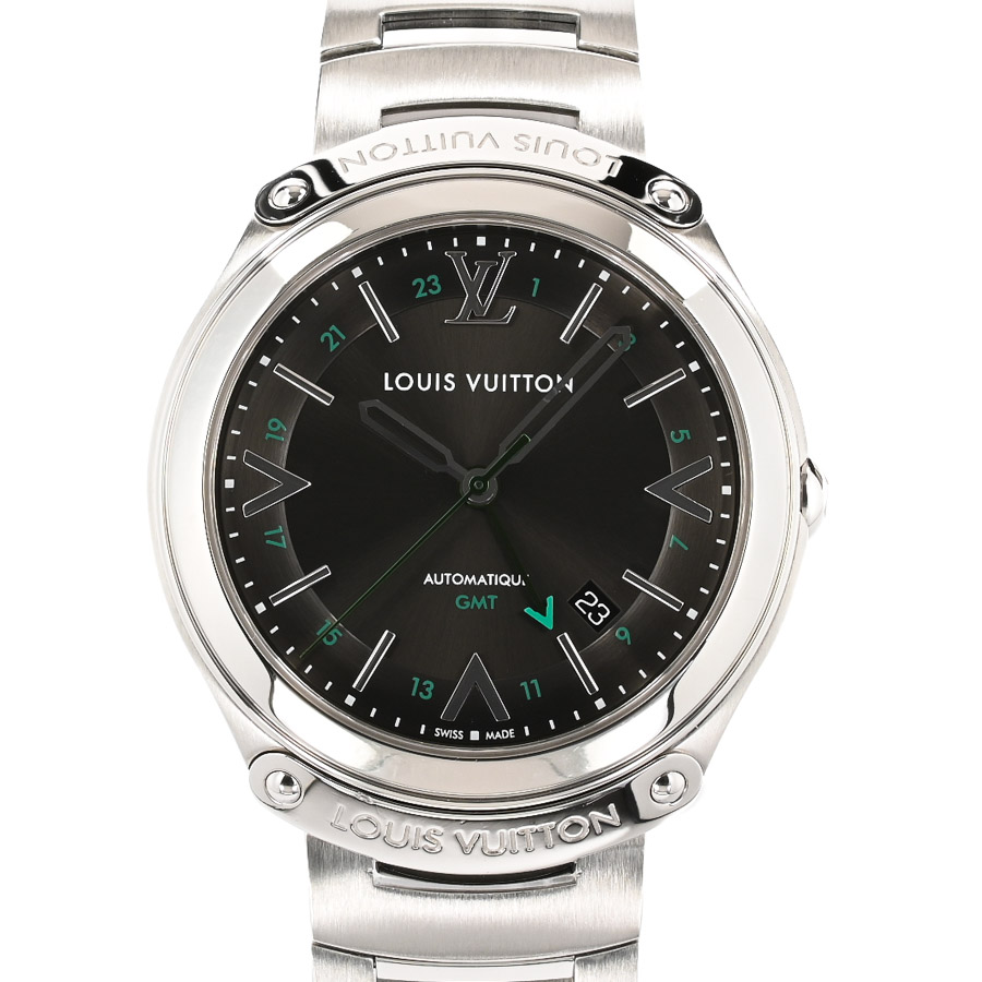 【中古A品】  ルイヴィトン フィフティファイブ GMT  Q6D301 ステンレス 元町本店