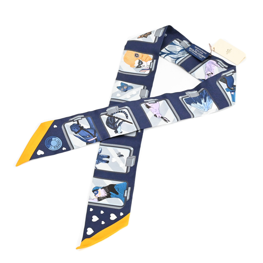 【中古SA品】  エルメス ツイリー   シルク 新宿歌舞伎町店