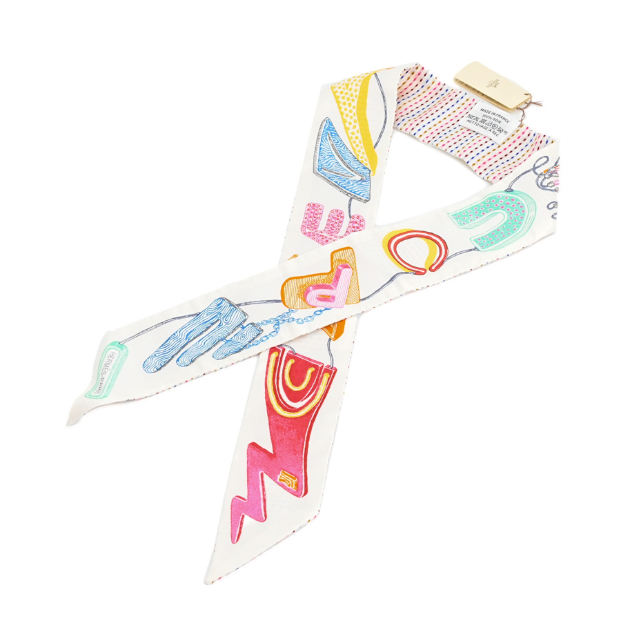 【中古SA品】  エルメス ツイリーポワンティエ   シルク 元町本店