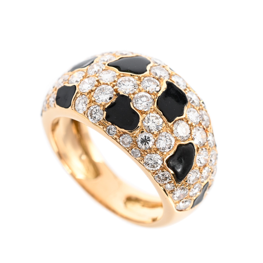 【中古A品】  ノンブランドジュエリー ダイヤ リング   K18YG 銀座