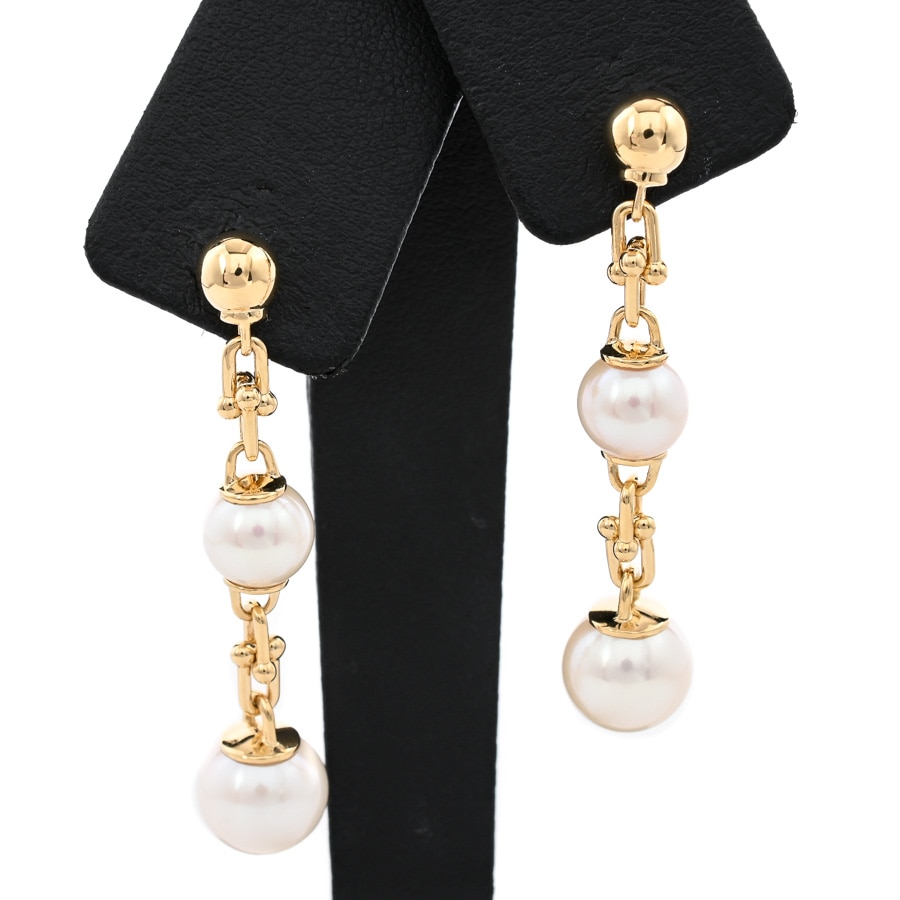 【中古A品】  ティファニー ハードウェア トリプルドロップ   K18イエローゴールド 銀座