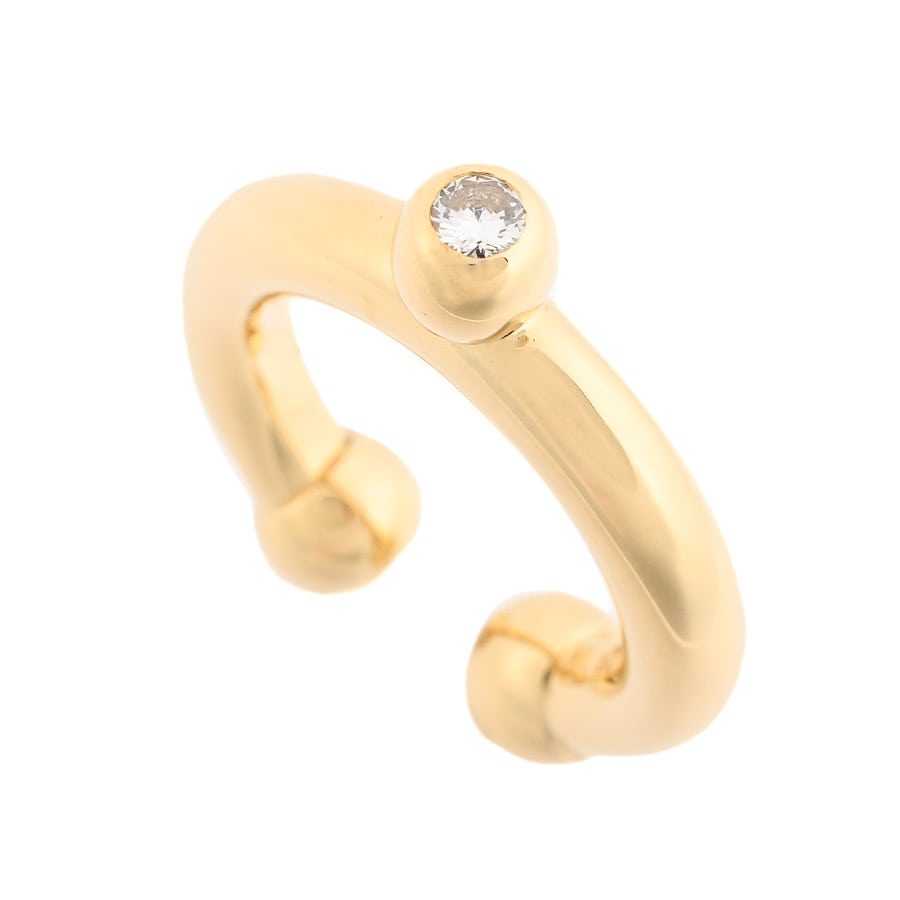 【中古A品】  ティファニー パロマピカソ ボールワイヤー   K18イエローゴールド 銀座