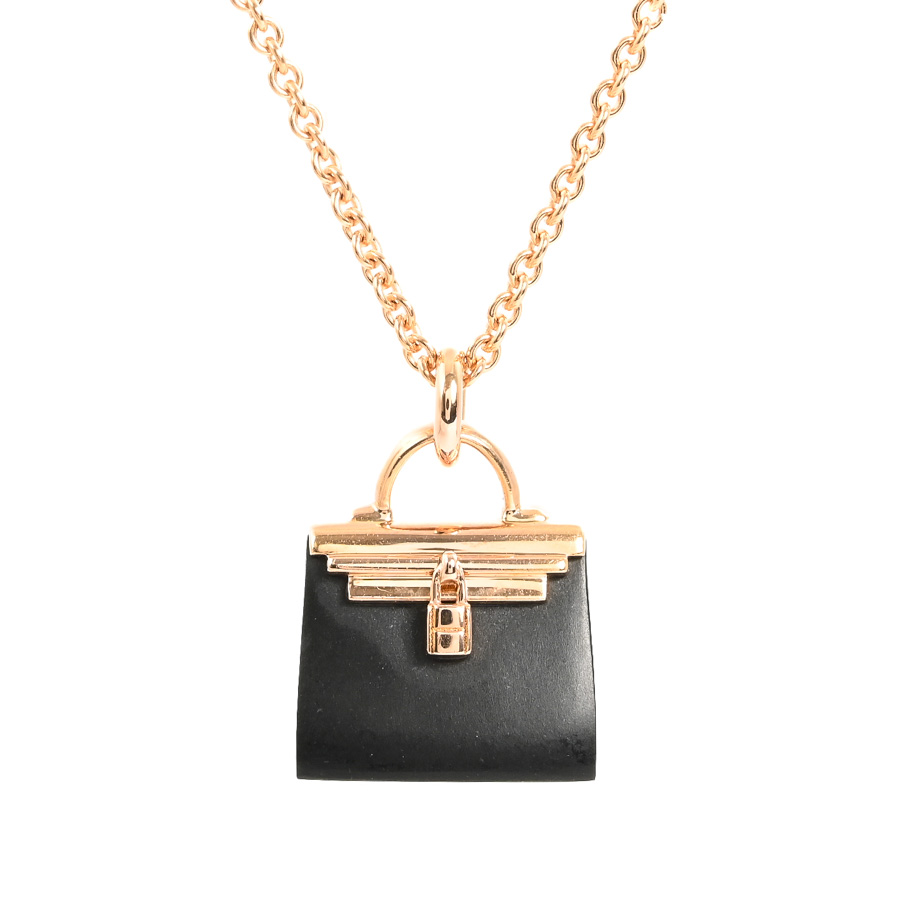 【中古A品】  エルメス アミュレット ケリー  H221350B K18ピンクゴールド 銀座