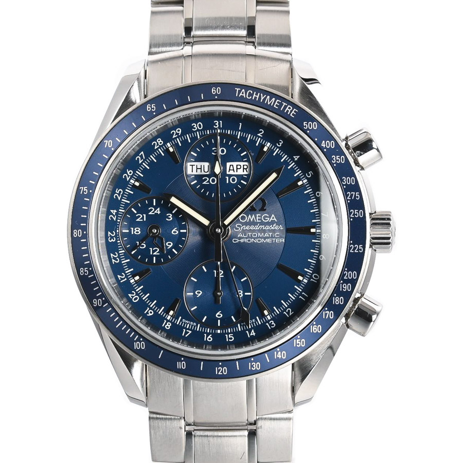 【中古A品】  オメガ スピードマスター デイト トリプルカレンダー  3222-80 ステンレス 新宿歌舞伎町店