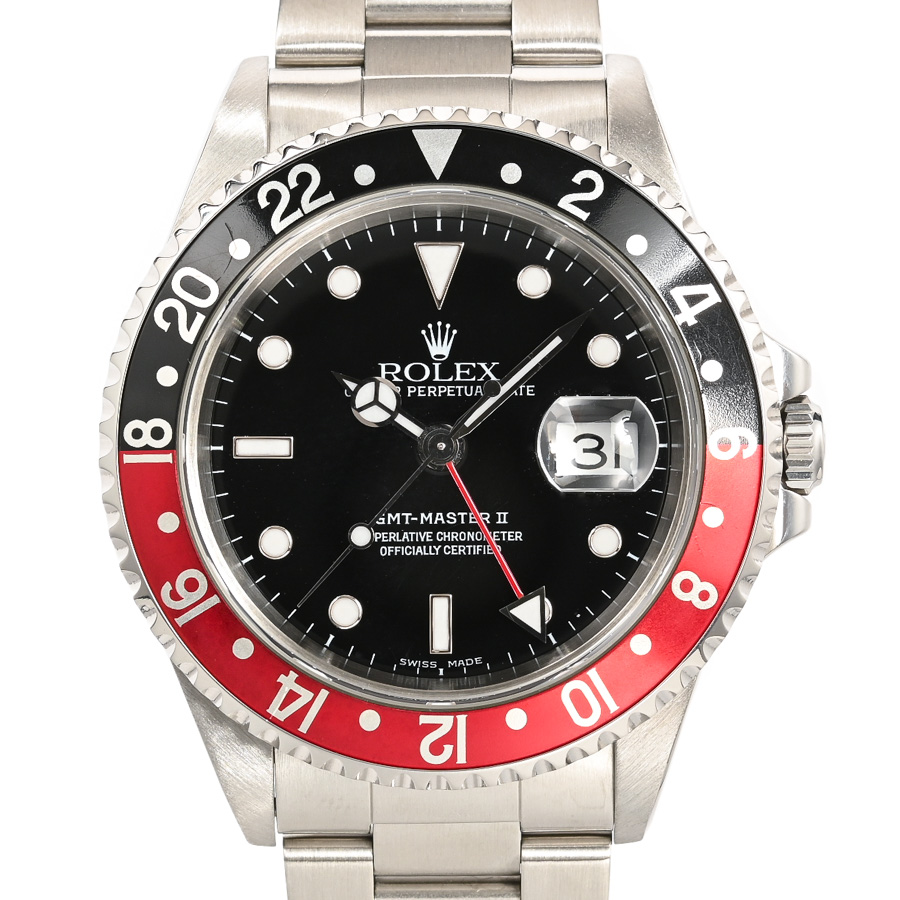 【中古A品】  ロレックス GMTマスター2  16710 BK/RD ステンレス 銀座