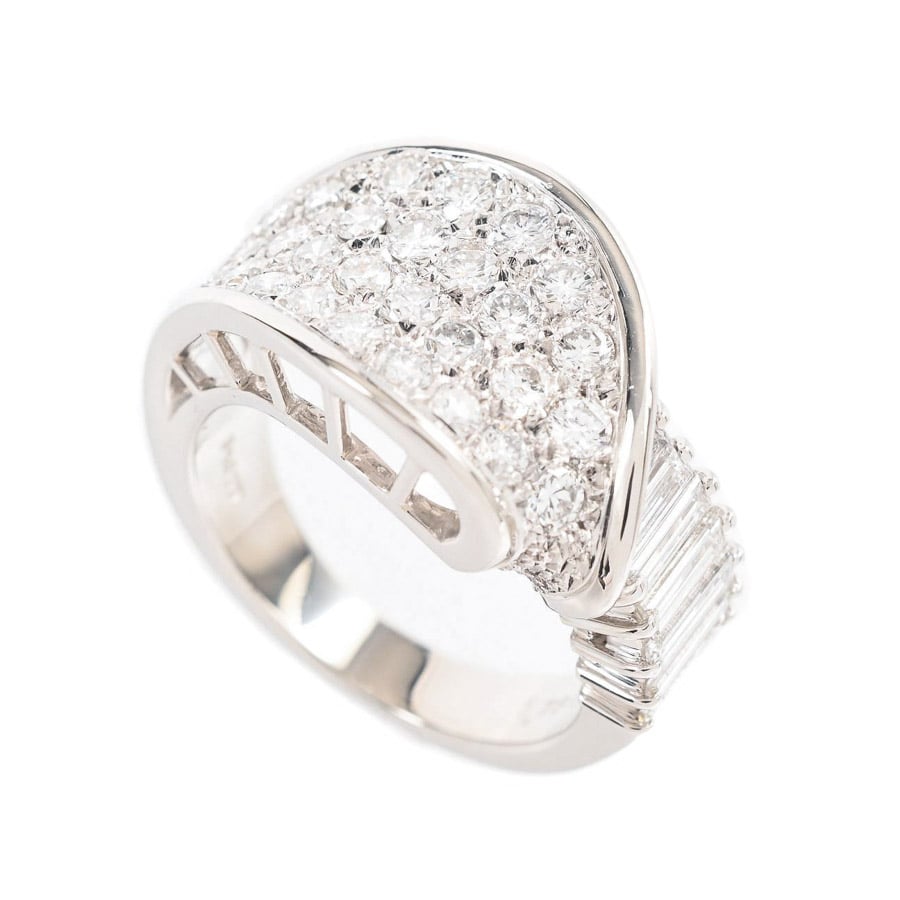 【中古A品】  ノンブランドジュエリー ダイヤ リング   プラチナ900 銀座