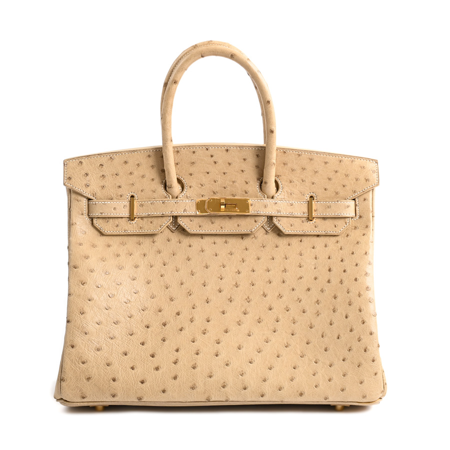 【中古AB品】  エルメス バーキン35   オーストリッチ 新宿歌舞伎町店