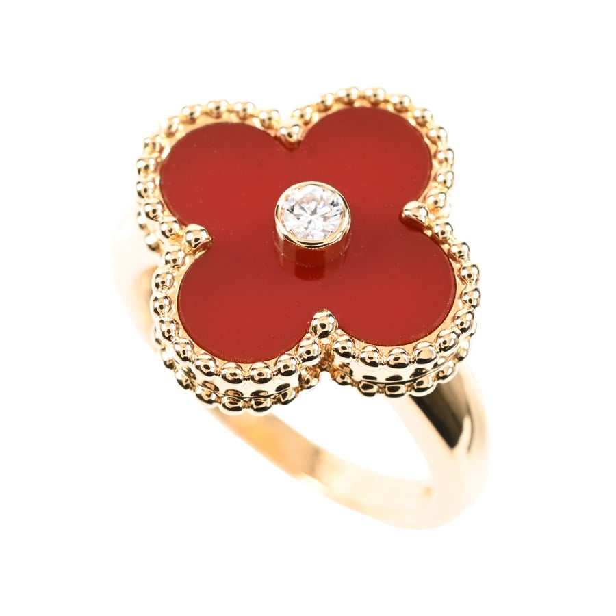 【中古A品】  ヴァンクリーフアーペル ヴィンテージアルハンブラ  VCARD40848 K18イエローゴールド 元町本店