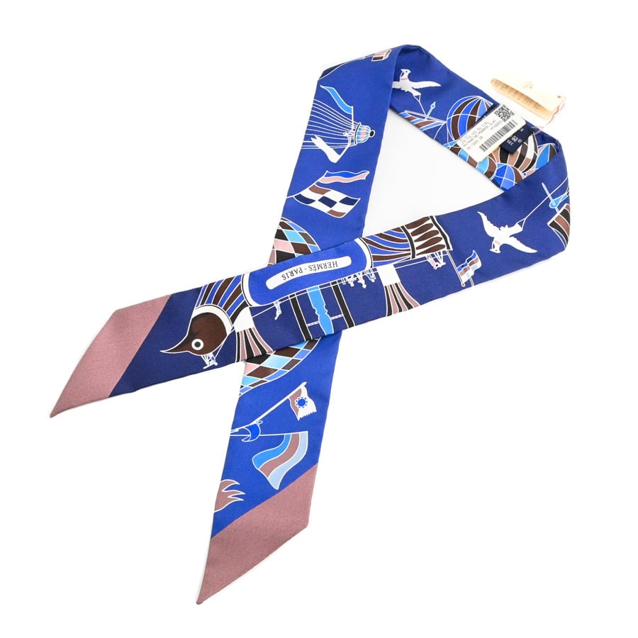 【未使用品】  エルメス ツイリー   シルク 元町本店