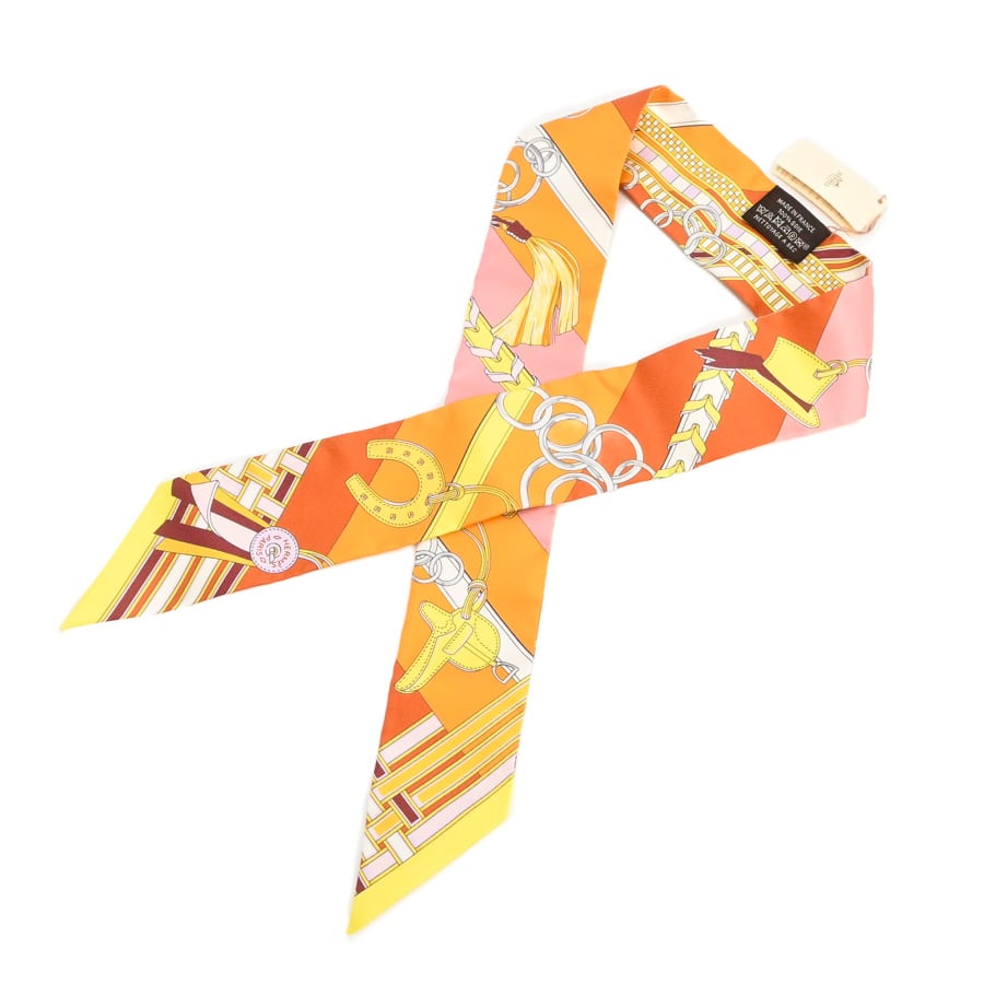 【中古SA品】  エルメス ツイリー   シルク THE YOKOHAMA FRONT