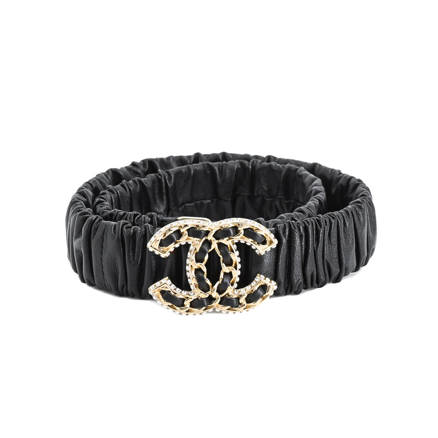 【中古A品】  シャネル レザーベルト   カーフ 横浜関内店