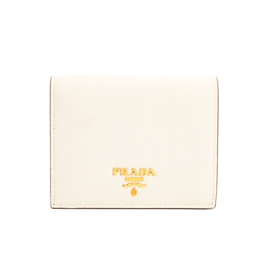 【中古A品】  プラダ 2つ折り財布  1MV204 カタオシレザー 新宿歌舞伎町店