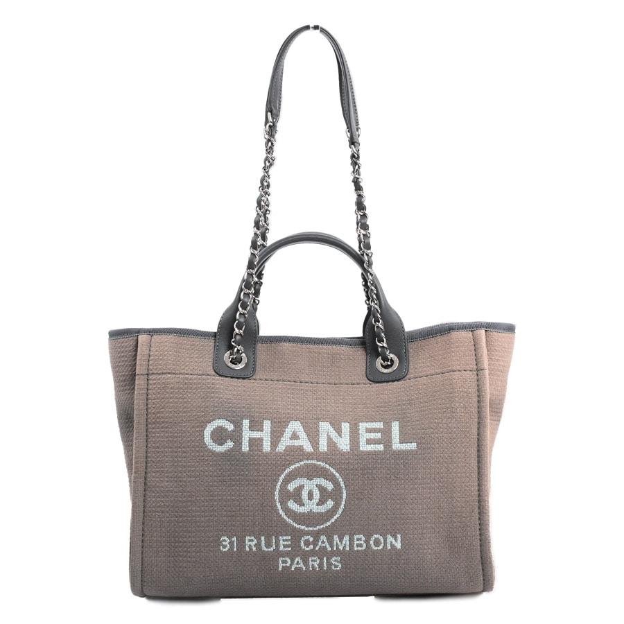 【中古B品】  シャネル ドーヴィルショッピングバッグ  AS3257 キャンバス 元町本店