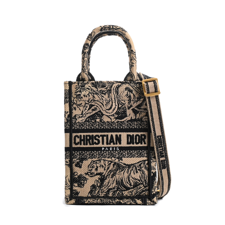 【中古B品】  ディオール ブックトートミニバーティカル  S5555CRGO ジャガード 新宿歌舞伎町店