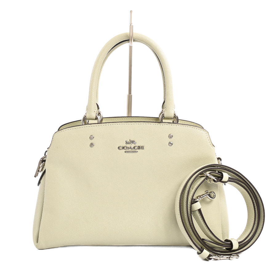 【中古A品】  コーチ ミニリリーキャリーオール  91146 型押しレザー 元町本店