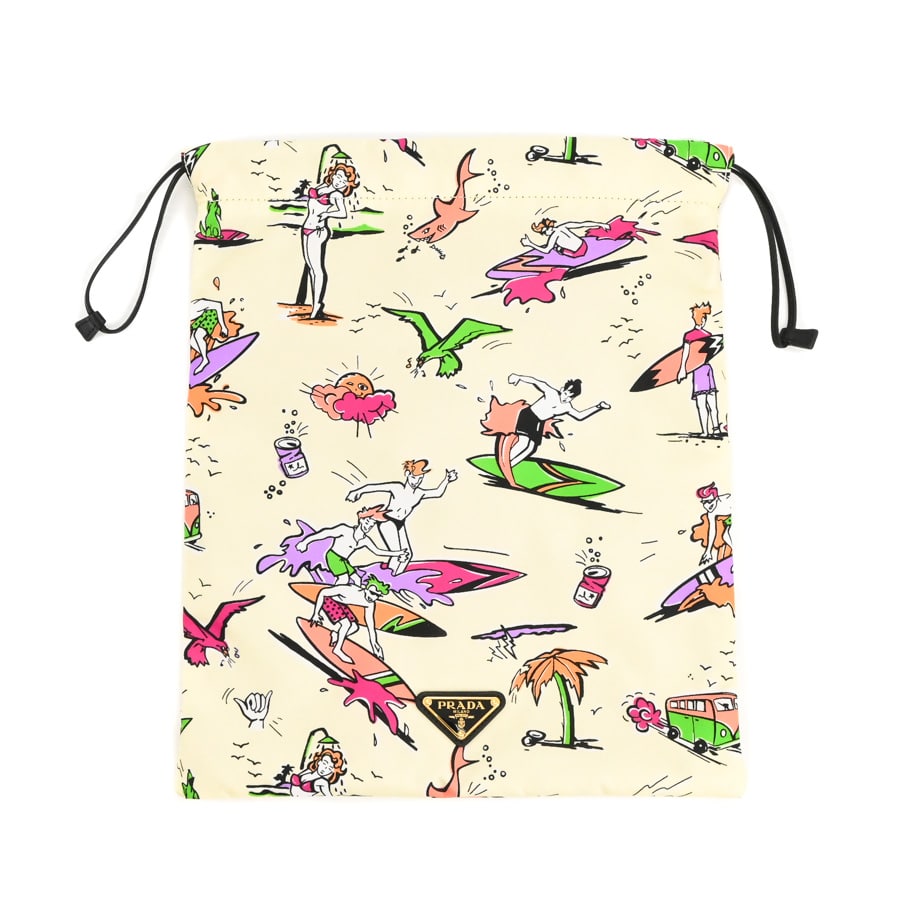 【中古A品】  プラダ 巾着ポーチ   リナイロン 元町本店