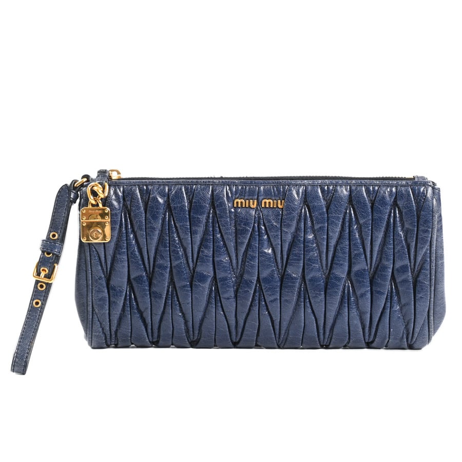 【中古AB品】  ミュウミュウ クラッチバッグ   カーフ 横浜関内店