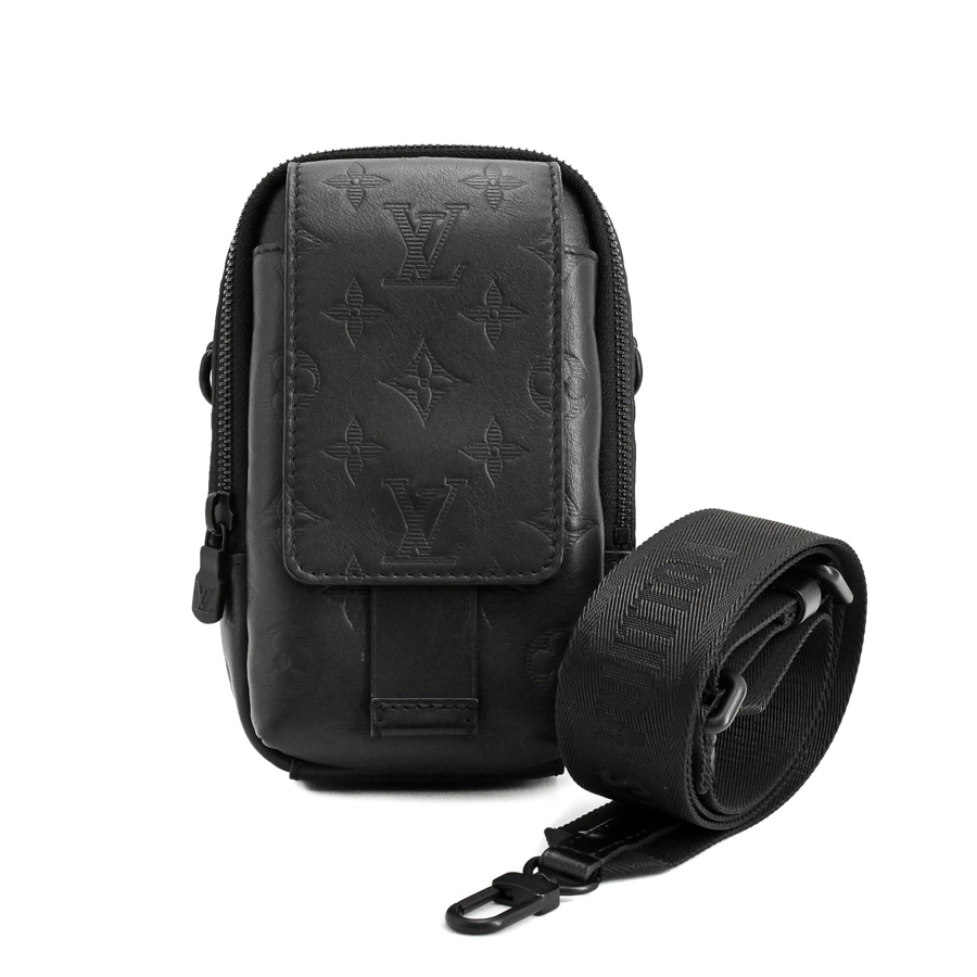 【中古AB品】  ルイヴィトン ダブルフォンポーチ モノグラムシャドウ M81323  横浜関内店