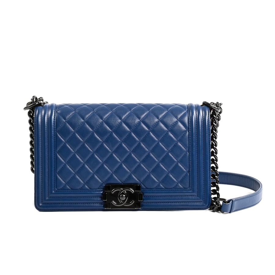 【中古B品】  シャネル ボーイシャネルハンドバッグ ボーイシャネル A67086 ラムスキン 元町本店