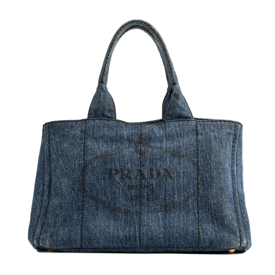 【中古B品】  プラダ カナパトート  B1877B デニム 元町本店